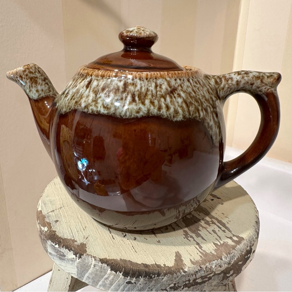 Single Serve Drip Glazed Tea Pot